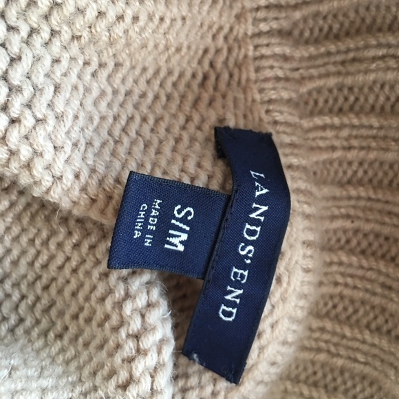 Lands End Sweater Poncho - Picture 3 of 4